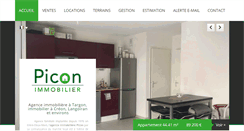 Desktop Screenshot of immobilier-picon.fr